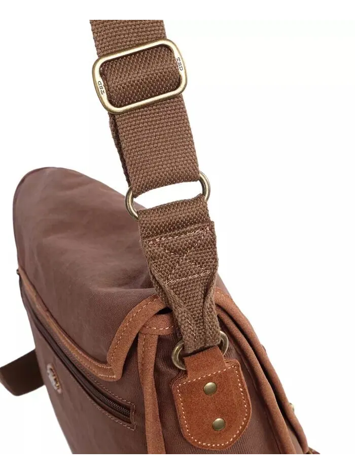 Сумка-мессенджер Dolphin Canvas TSD BRAND — изображение 19 из 26, серый