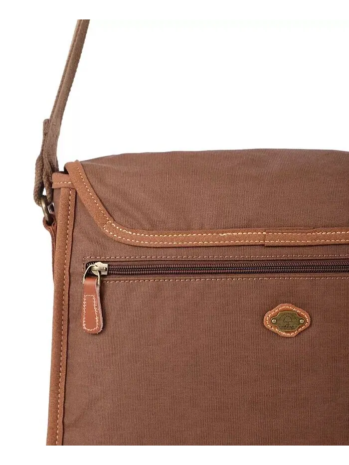 Сумка-мессенджер Dolphin Canvas TSD BRAND — изображение 20 из 26, серый