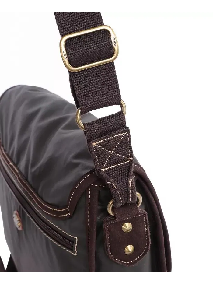 Сумка-мессенджер Dolphin Canvas TSD BRAND — изображение 21 из 26, серый
