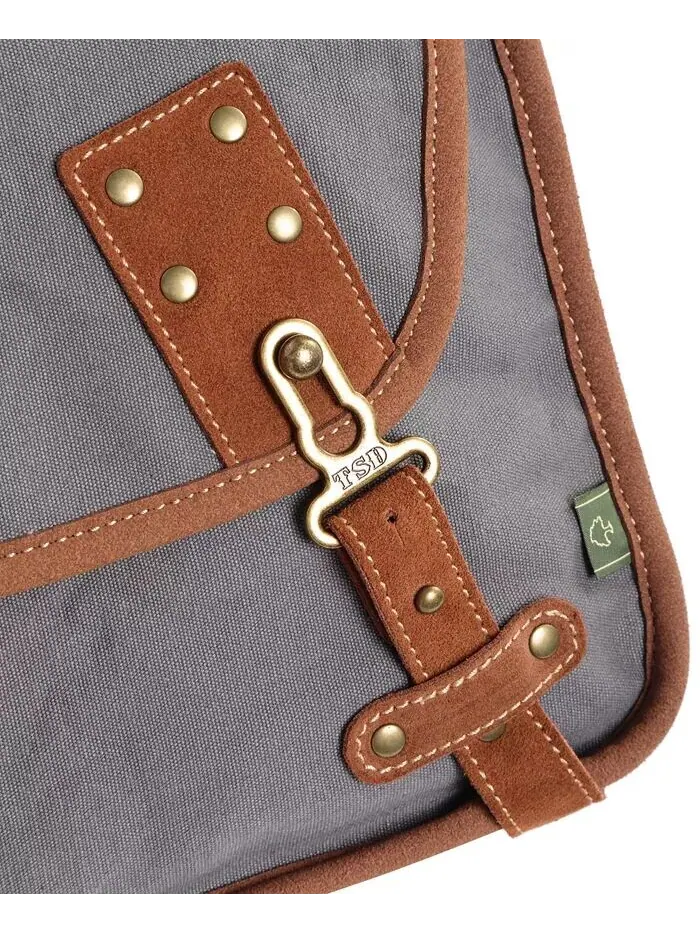 Сумка-мессенджер Dolphin Canvas TSD BRAND — изображение 9 из 26, серый