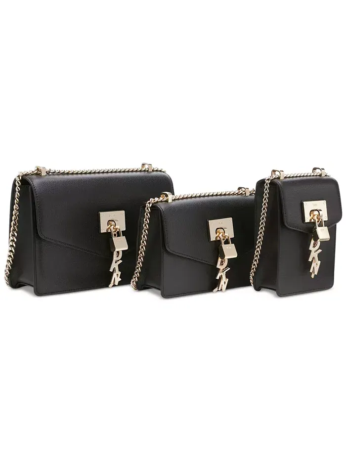 Сумка через плечо Elissa DKNY — изображение 6 из 6, золотистый