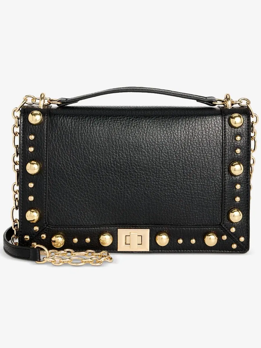 Сумка через плечо с шипами Ajae Boho Stud I.N.C. International Concepts — изображение 1 из 7, черный