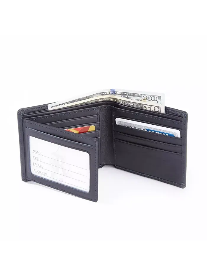 Мужской бифолд-кошелек с защитой от RFID ROYCE New York — изображение 3 из 3, синий