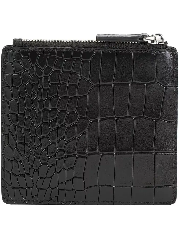 Женский кошелек Croco2 RFID Secure Card Case Mancini — изображение 2 из 6, коричневый