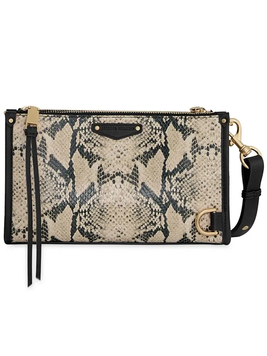 Небольшая кроссбоди-сумка Mab Snake Small Crossbody Handbag Rebecca Minkoff — изображение 1 из 3, золотой