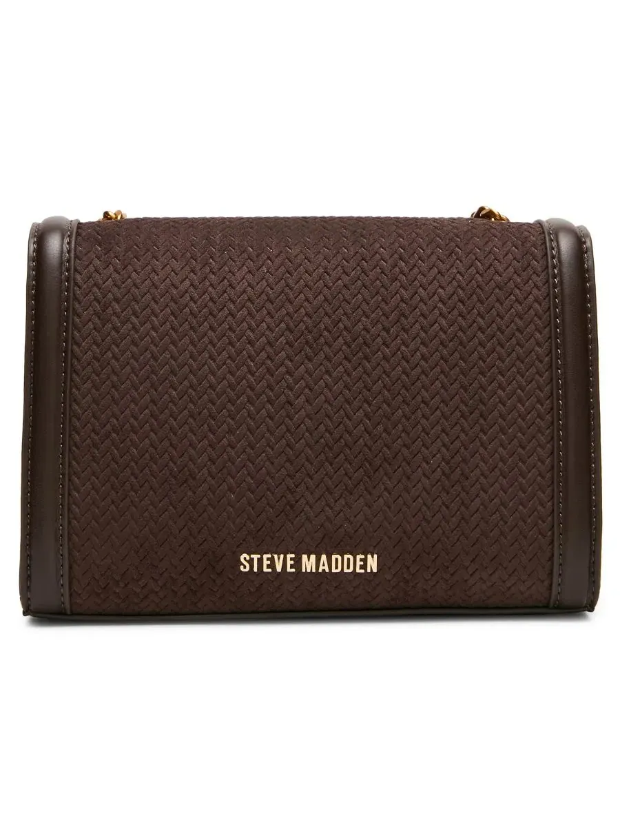 Мини-сумка кроссбоди Larisaw Rivet Logo Steve Madden — изображение 2 из 4, шоколад