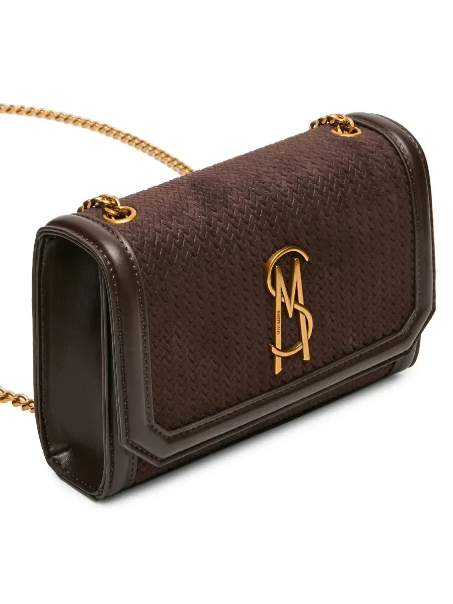 Мини-сумка кроссбоди Larisaw Rivet Logo Steve Madden — изображение 3 из 4, шоколад