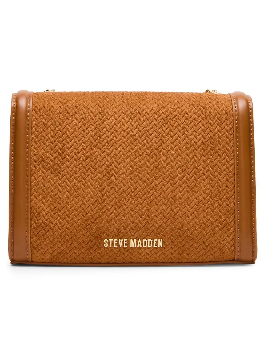 Мини-сумка через плечо Larisaw Rivet Logo Steve Madden — изображение 2 из 4, коричневый
