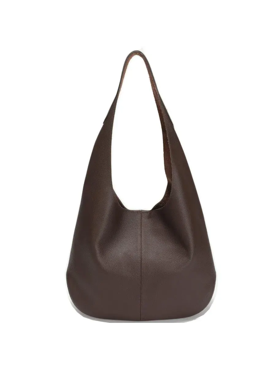 Сумка-хобо Arc Leather Crescent из мягкой зернистой кожи, повседневная сумка через плечо, мягкая