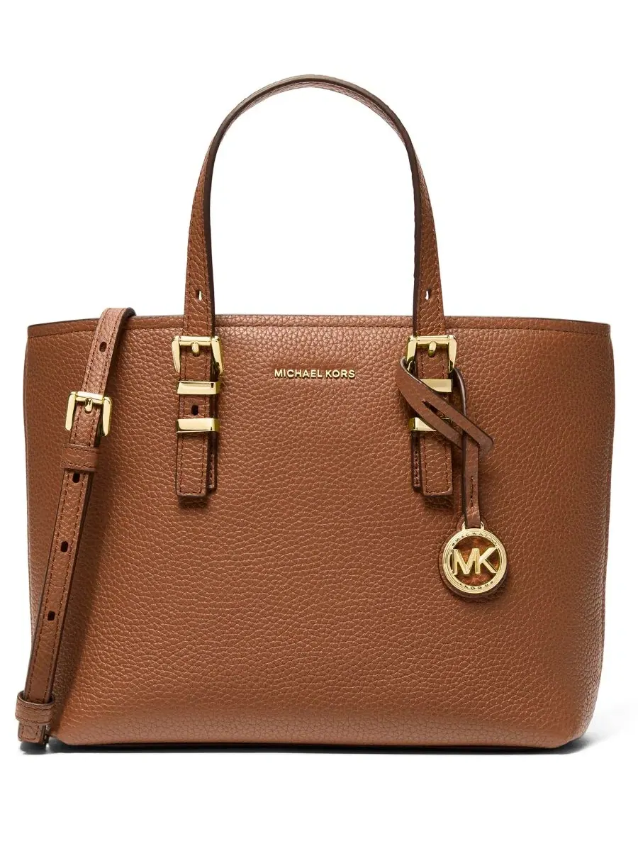 Сумка женская малая кросс-боди 100% кожа Michael Kors Quinn East West — изображение 1 из 3, золотистый