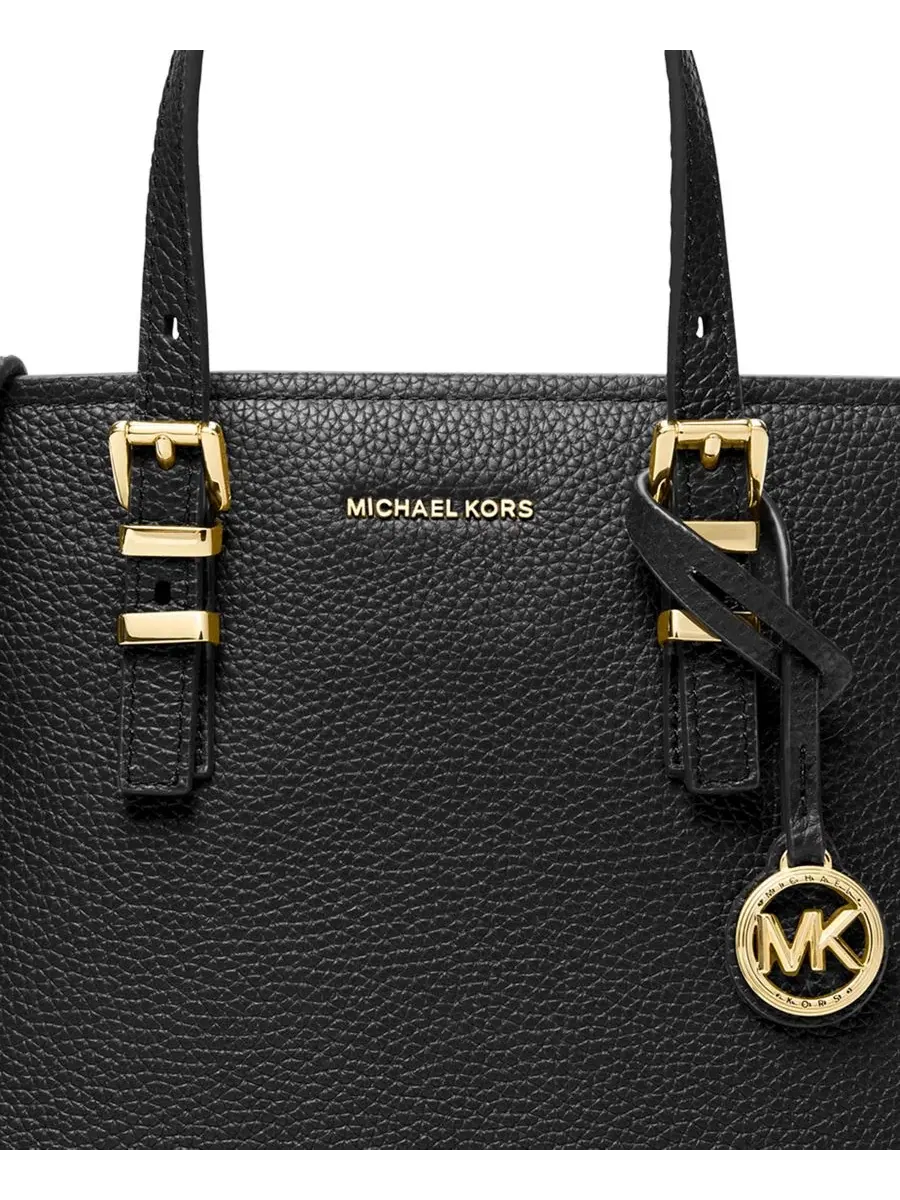 Сумка женская кросс-боди 100% кожа Michael Kors Quinn Small East West — изображение 3 из 3, черный/золотистый