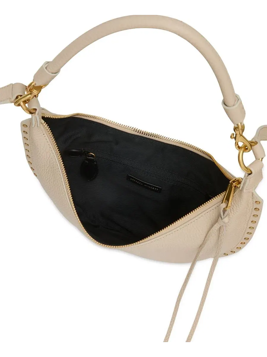 Кроссбоди-сумка Darren Small Leather из натуральной кожи Rebecca Minkoff — изображение 3 из 3, серый