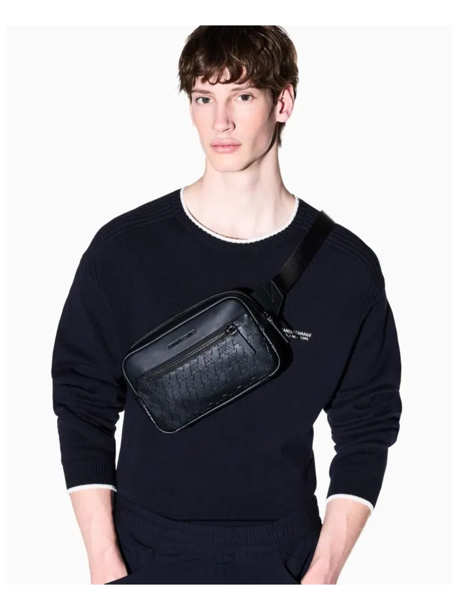 Поясная сумка из эко-кожи с логотипом A|X Armani Exchange — 5