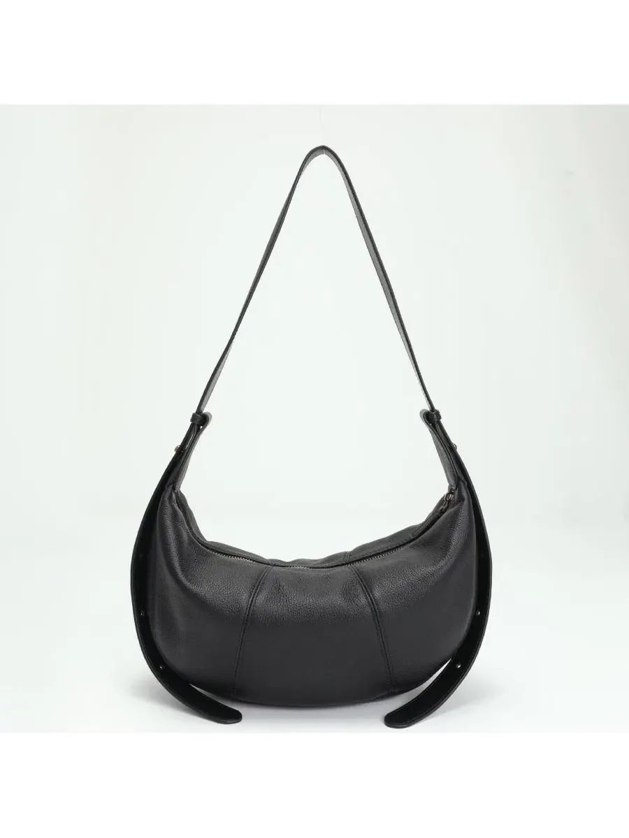 Сумка-хобо Vera Leather Crescent Bag Half-Moon Hobo Croissant Style Dumpling Shoulder Pursher Susu — изображение 5 из 7