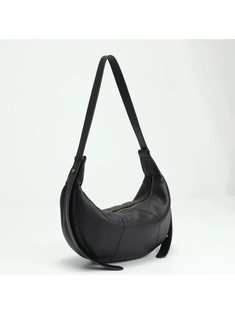 Сумка-хобо Vera Leather Crescent Bag Half-Moon Hobo Croissant Style Dumpling Shoulder Pursher Susu — изображение 6 из 7