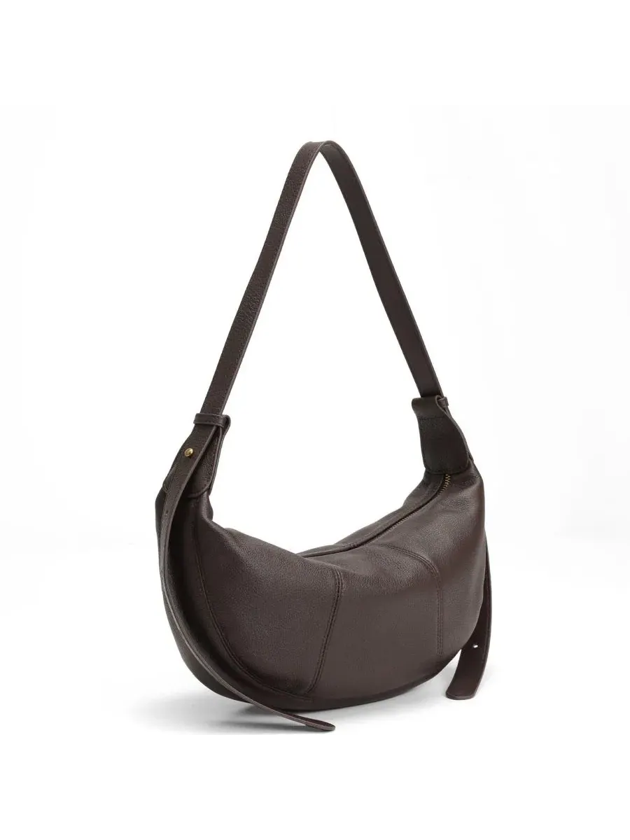 Сумка-хобо Vera Leather Crescent Bag Half-Moon Hobo Croissant Style Dumpling Shoulder Pursher Susu — изображение 3 из 5