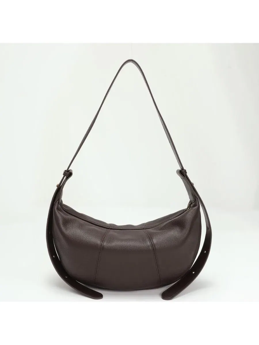Сумка-хобо Vera Leather Crescent Bag Half-Moon Hobo Croissant Style Dumpling Shoulder Pursher Susu — изображение 4 из 5