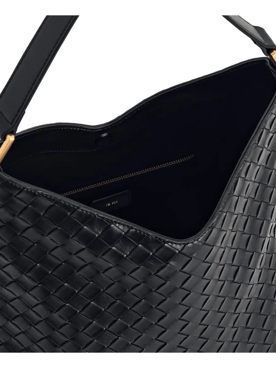 Сумка через плечо Aria Woven Medium Shoulder Bag JW PEI — изображение 3 из 4, черный