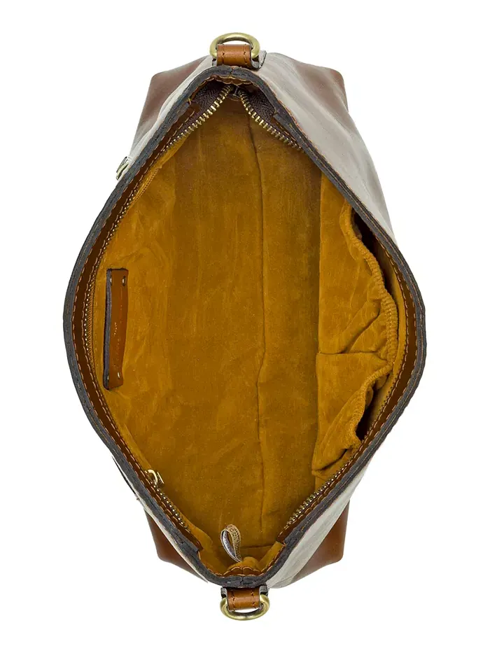 Средняя кожаная сумка Betta через плечо Patricia Nash — изображение 5 из 7, коричневый