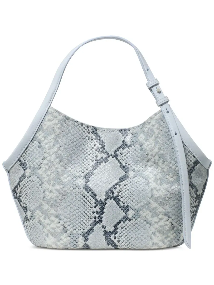 Сумка-тоут Deco Tulip из змеиной кожи небольшого размера Kate Spade New York — изображение 6 из 6, синий