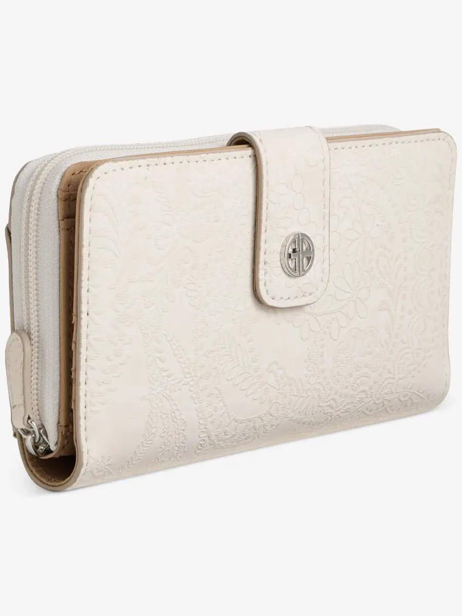 Кошелек с принтом Paisley Aio Giani Bernini — изображение 3 из 6, кость