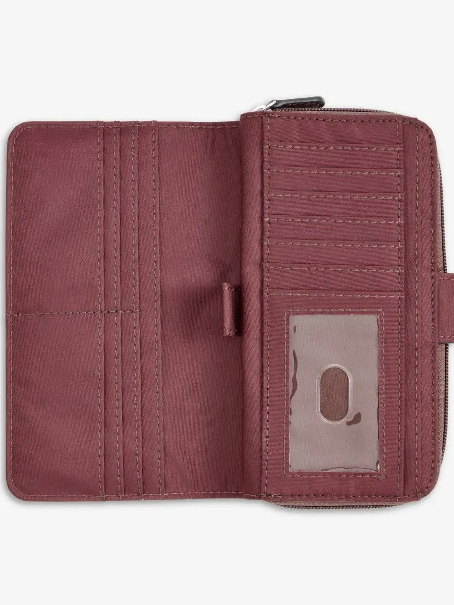 Кошелек с принтом пейсли Paisley Aio Wallet Giani Bernini — изображение 4 из 5, бордо