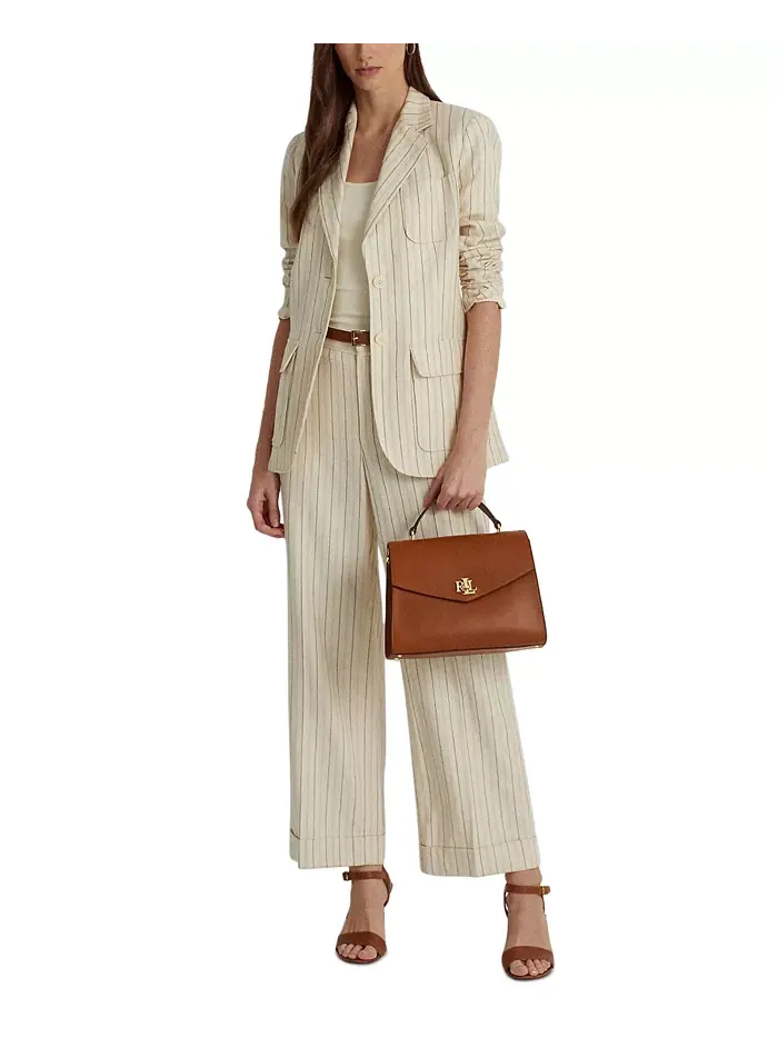 Сумка Farrah Medium Leather с верхней ручкой Lauren Ralph Lauren — 1