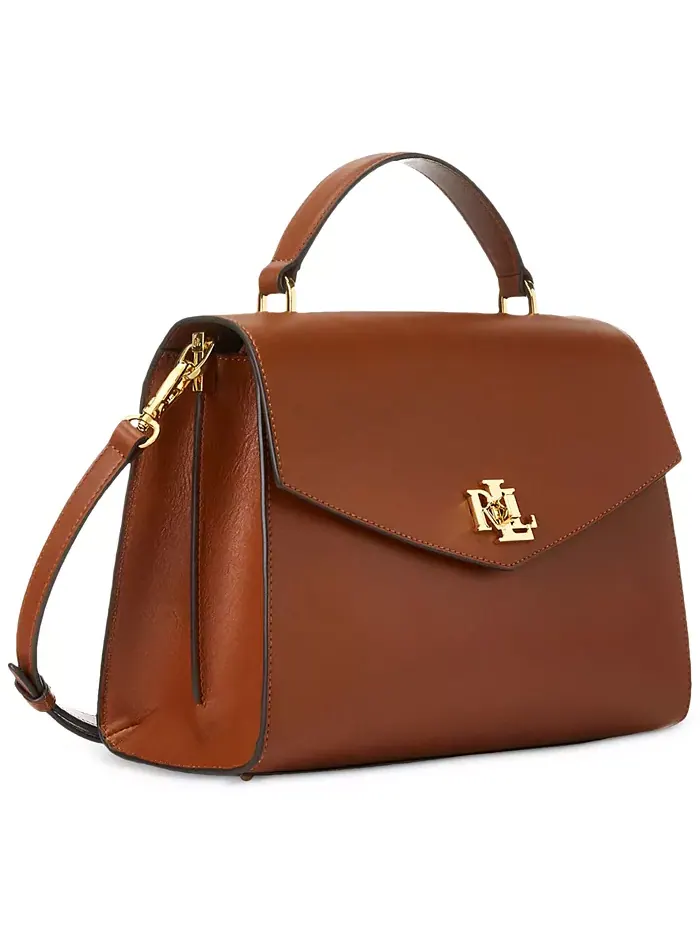 Сумка Farrah Medium Leather с верхней ручкой Lauren Ralph Lauren — 4