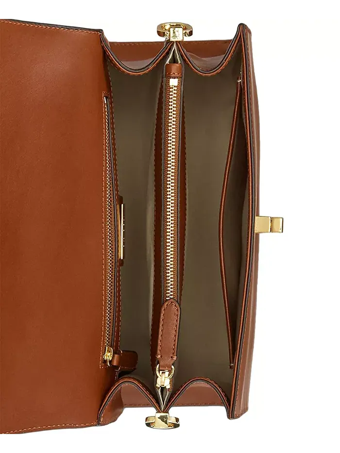 Сумка Farrah Medium Leather с верхней ручкой Lauren Ralph Lauren — 7