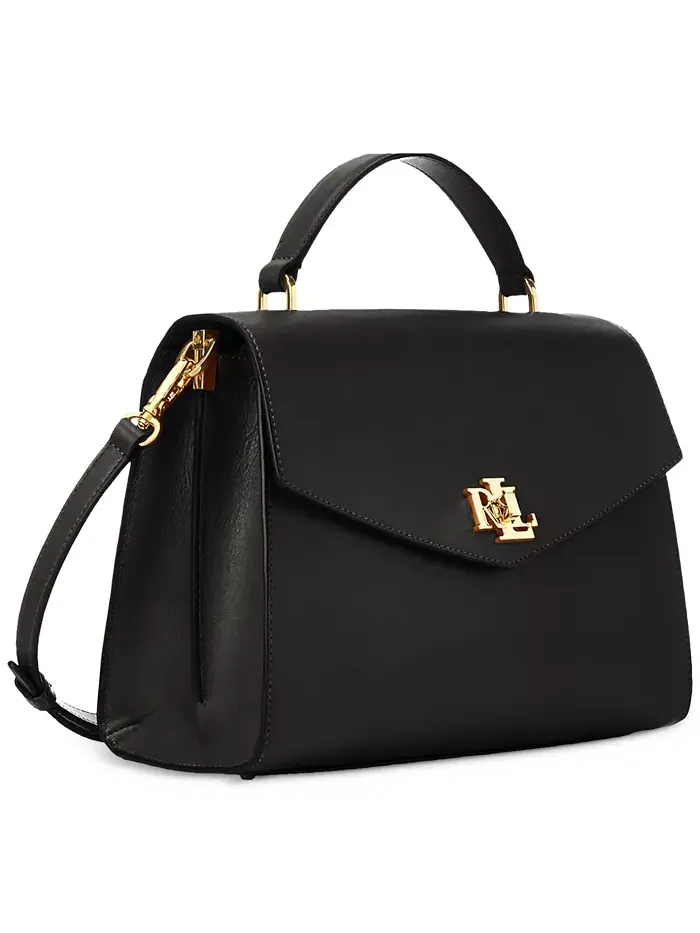Сумка Farrah Medium Leather с верхней ручкой Lauren Ralph Lauren — 4