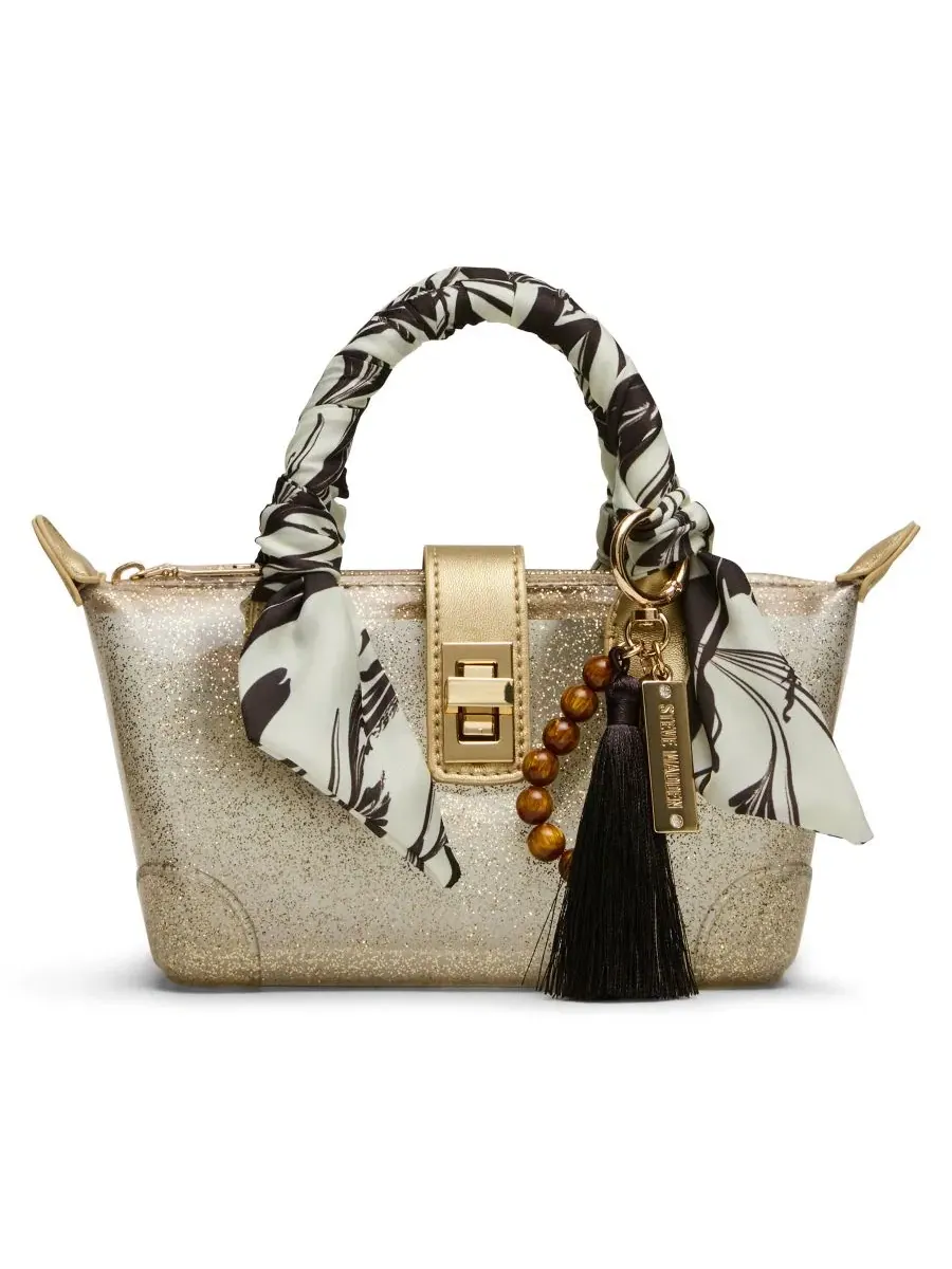 Сумка через плечо Btatiana Jelly Small Top Handle Crossbody Handbag Steve Madden — изображение 1 из 5, золотистый