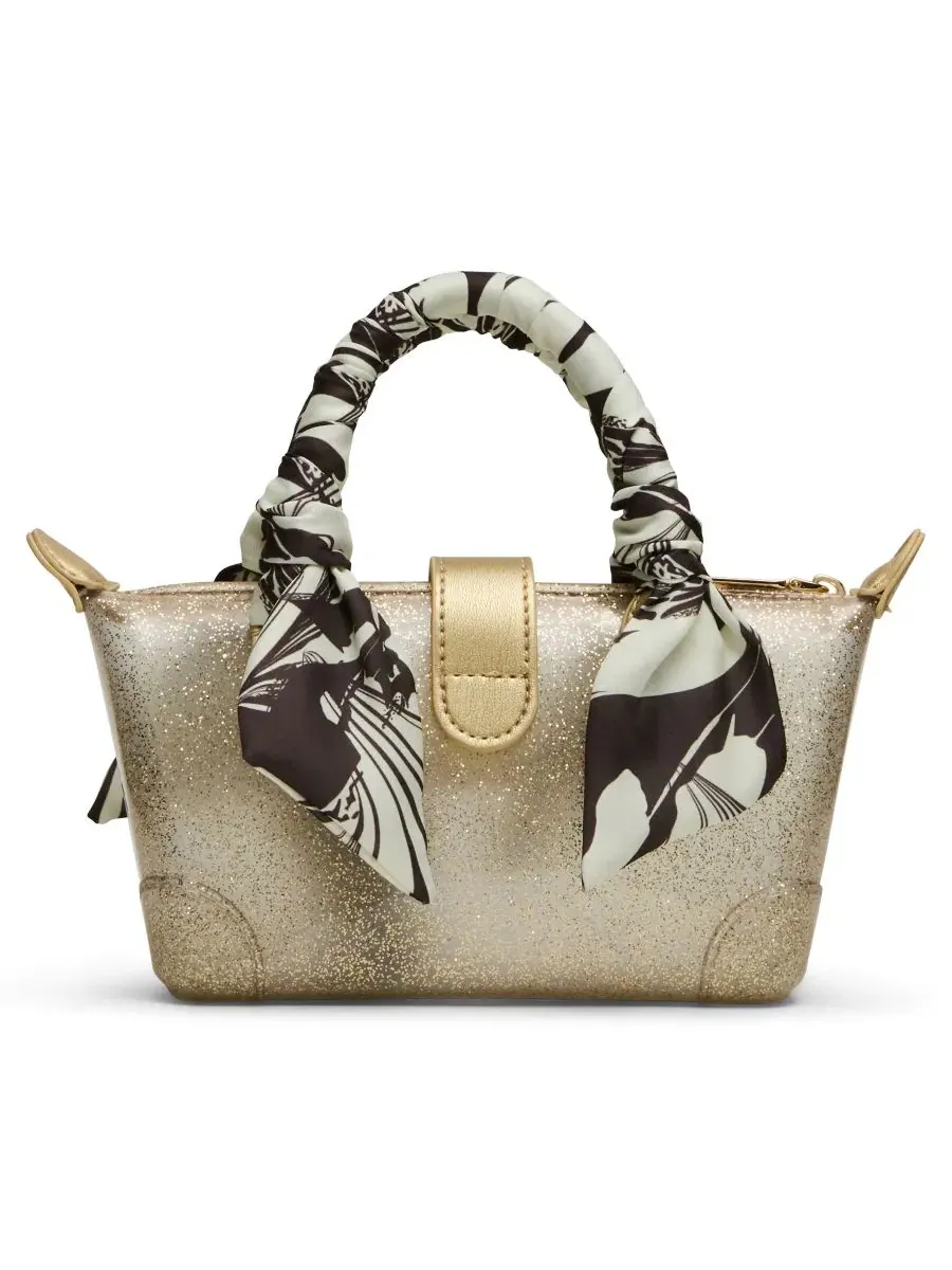 Сумка через плечо Btatiana Jelly Small Top Handle Crossbody Handbag Steve Madden — изображение 2 из 5, золотистый