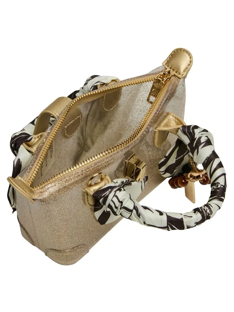 Сумка через плечо Btatiana Jelly Small Top Handle Crossbody Handbag Steve Madden — изображение 4 из 5, золотистый