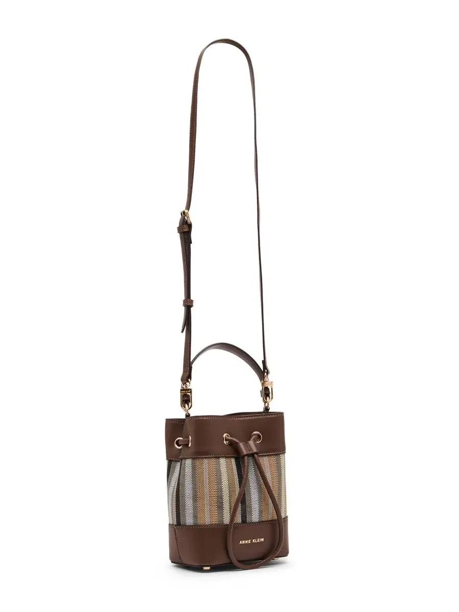 Мини-сумочка в полоску Anne Klein — 3