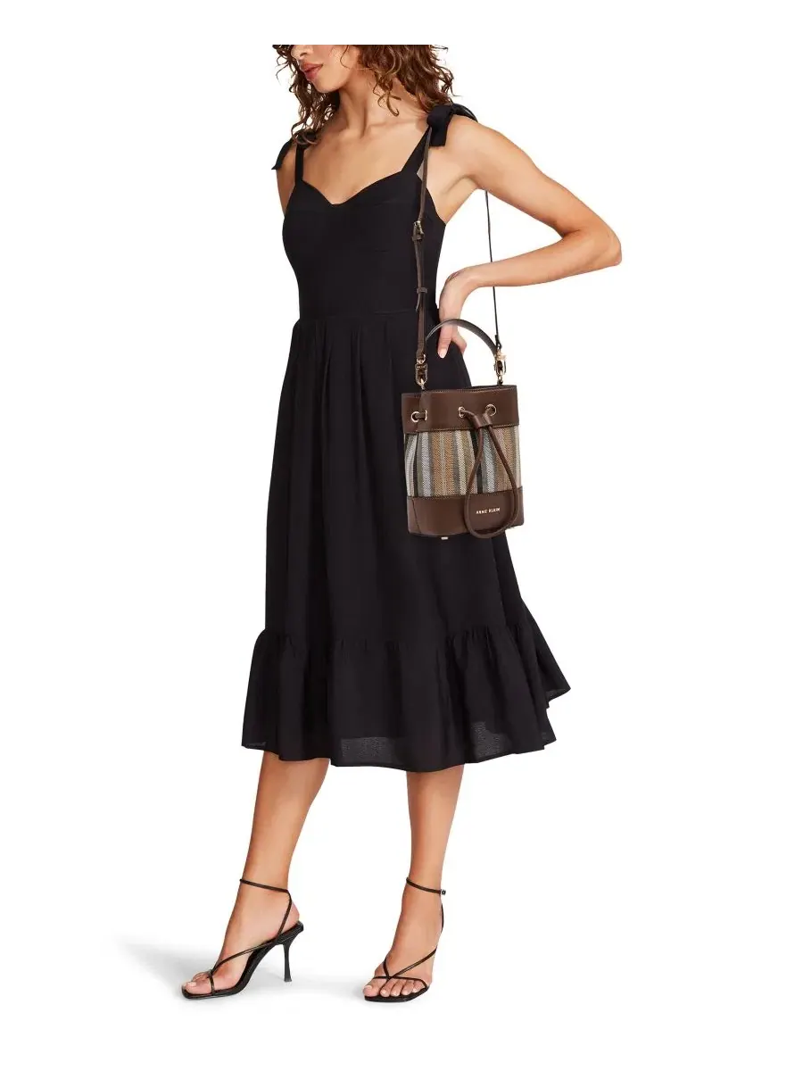 Мини-сумочка в полоску Anne Klein — 6