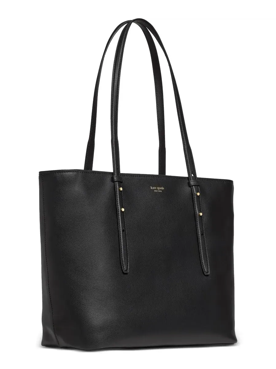 Большая кожаная сумка-тоут на молнии Do it All Kate spade new york — изображение 3 из 4, черный