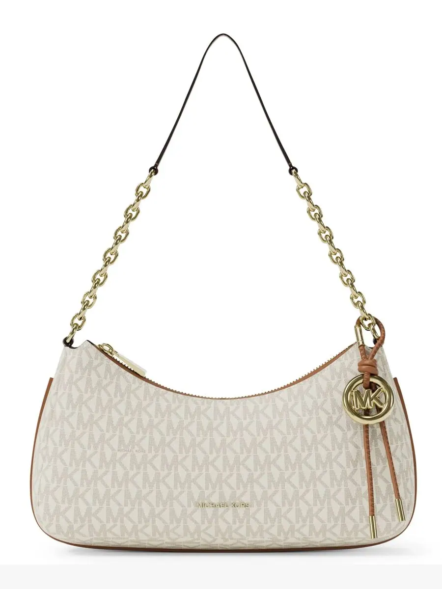 Сумка женская клатч Michael Kors Nolita Vanilla/Acorn — изображение 1 из 4, ваниль/орех