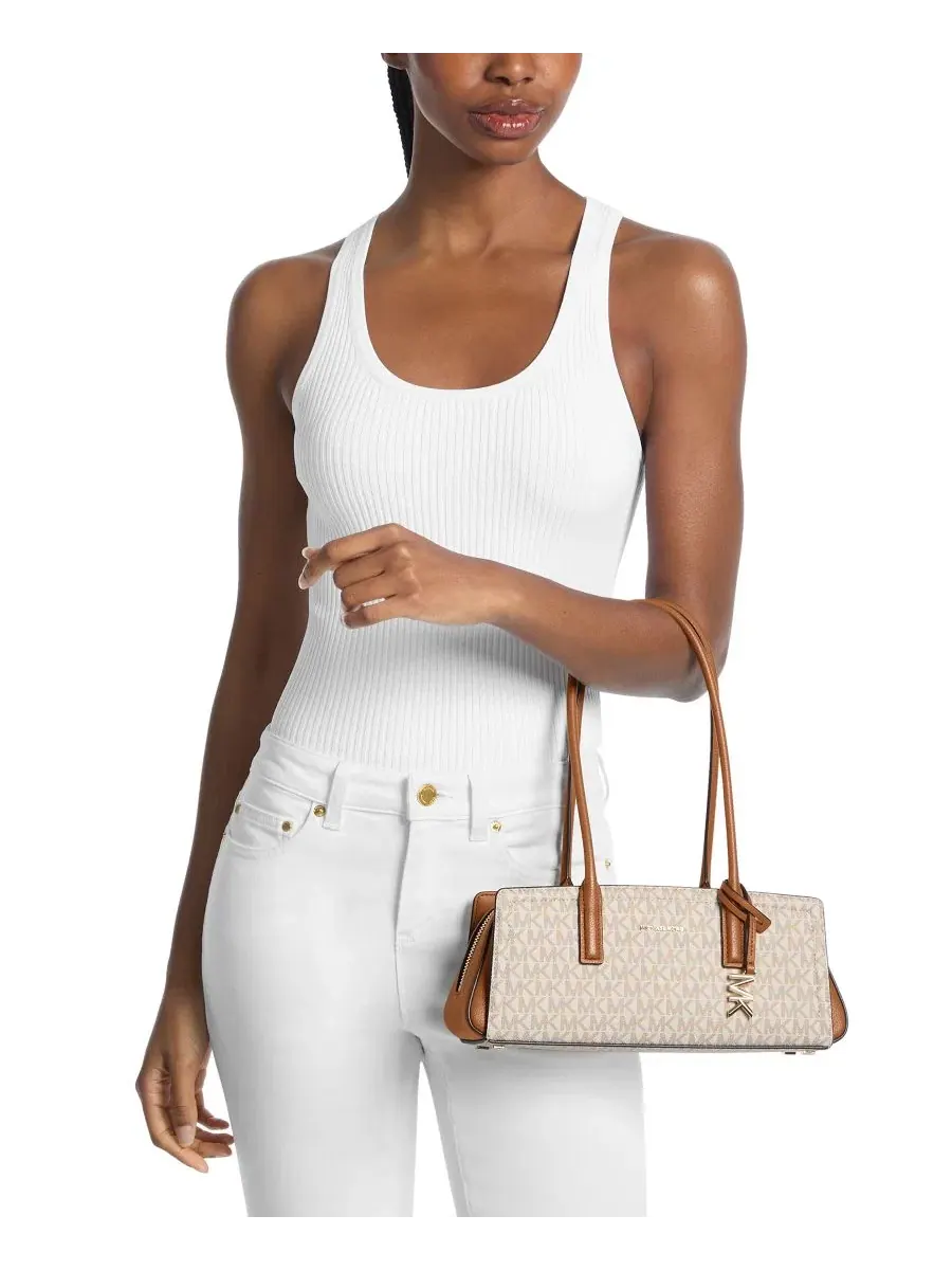 Сумка женская малая тоут Michael Kors Laila East West — изображение 3 из 3, ваниль/орех
