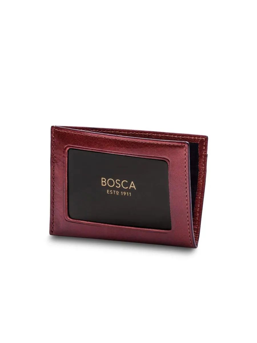 Мужской кожаный кошелек для выходных из старой кожи Bosca — изображение 3 из 5, коричневый