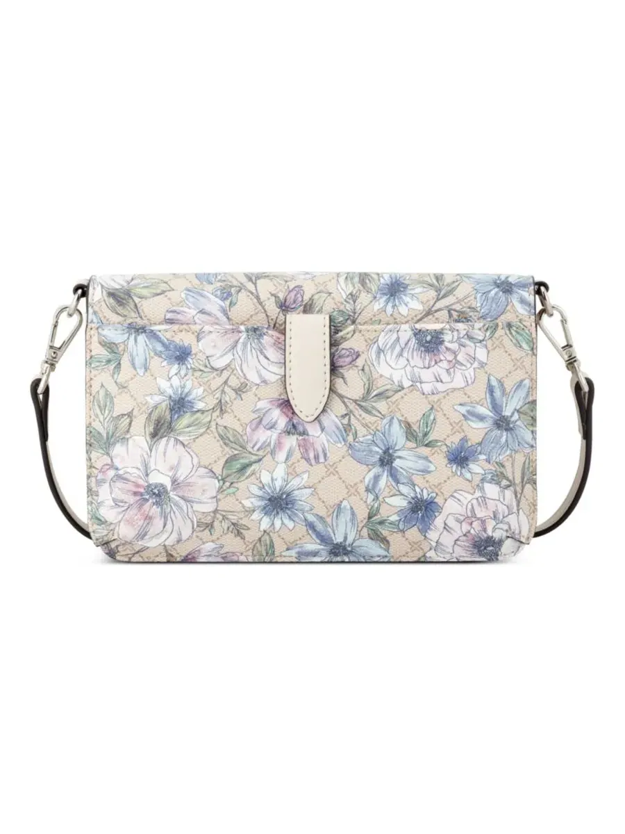 Женский кошелек-портмоне Luela для телефона Nine West, Floral Logo Milk — изображение 4 из 5