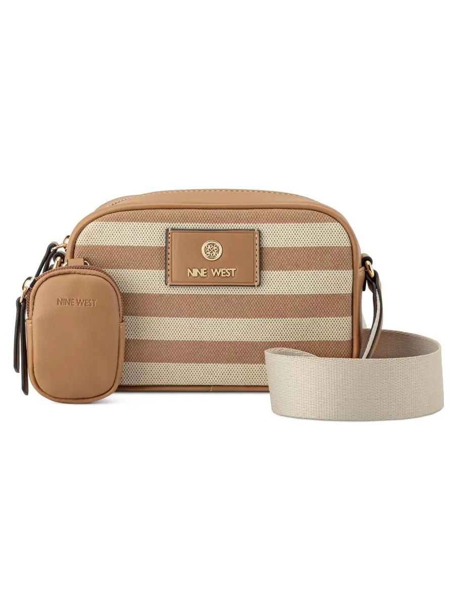 Маленькая сумка через плечо для фотоаппарата Cosima Nine West, Natural Dark Camel