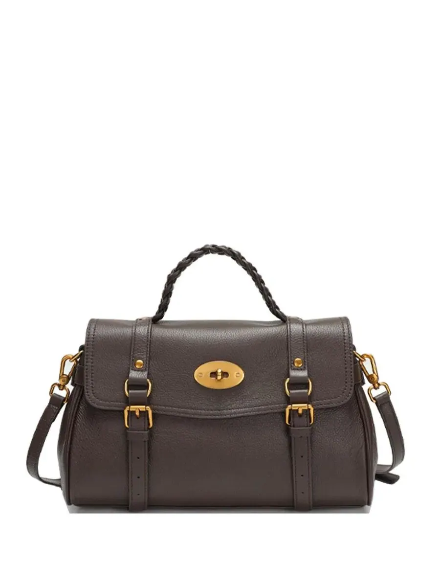 Женская сумка-сэтчел из натуральной кожи SUSU Lore, с клапаном, 31x21x11 см — изображение 1 из 6, коричневый