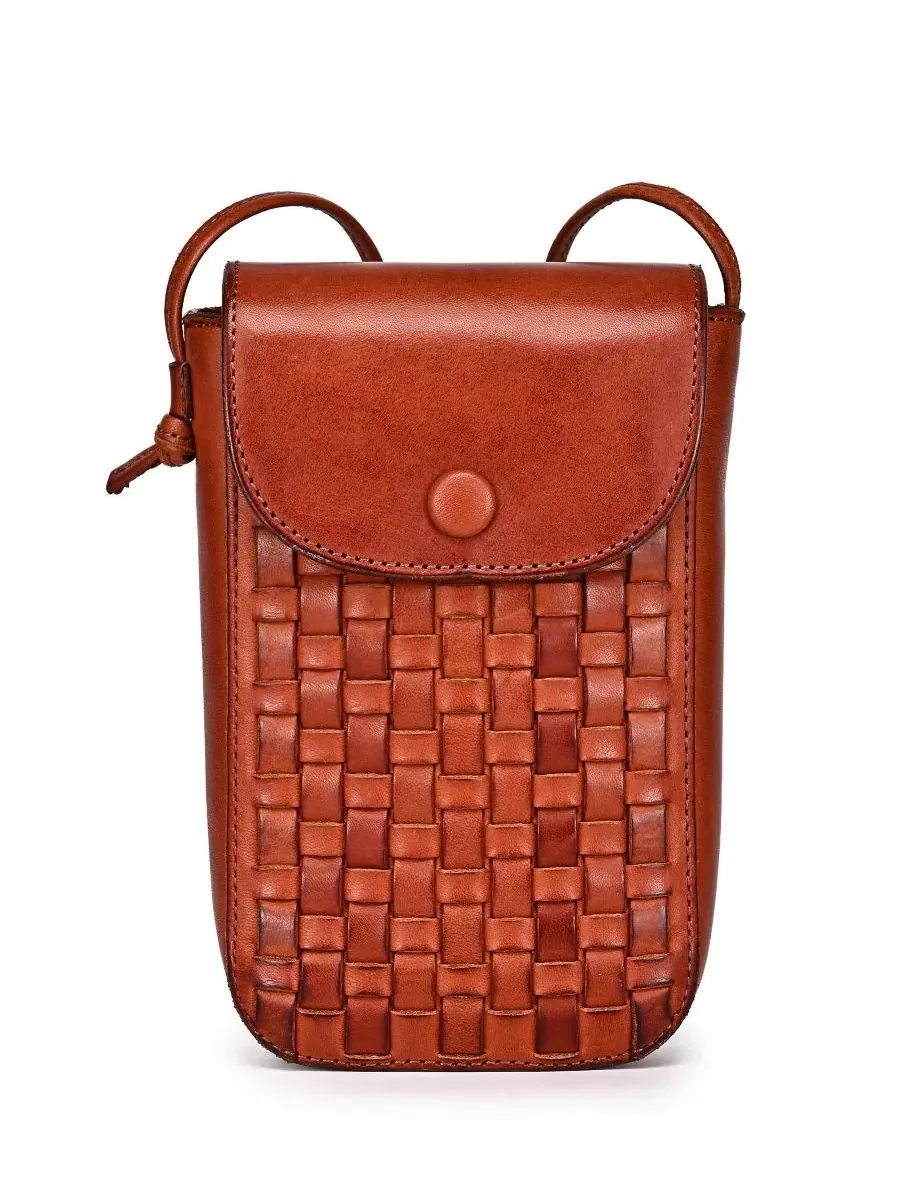Мини-сумочка через плечо Lantana Old Trend — изображение 1 из 7, коньячный коричневый