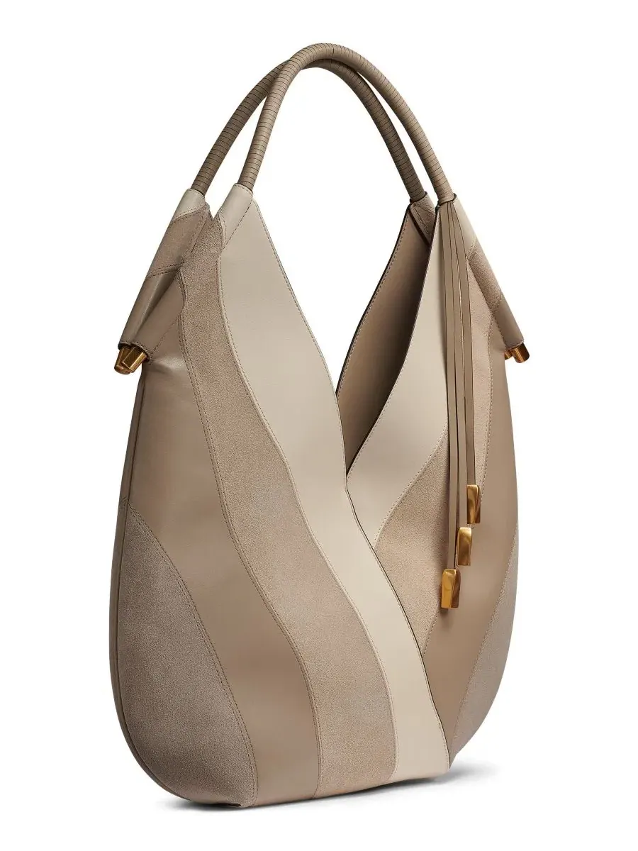Большая сумка через плечо Baldwin Curve Pieced Donna Karan New York — изображение 3 из 6, мульти