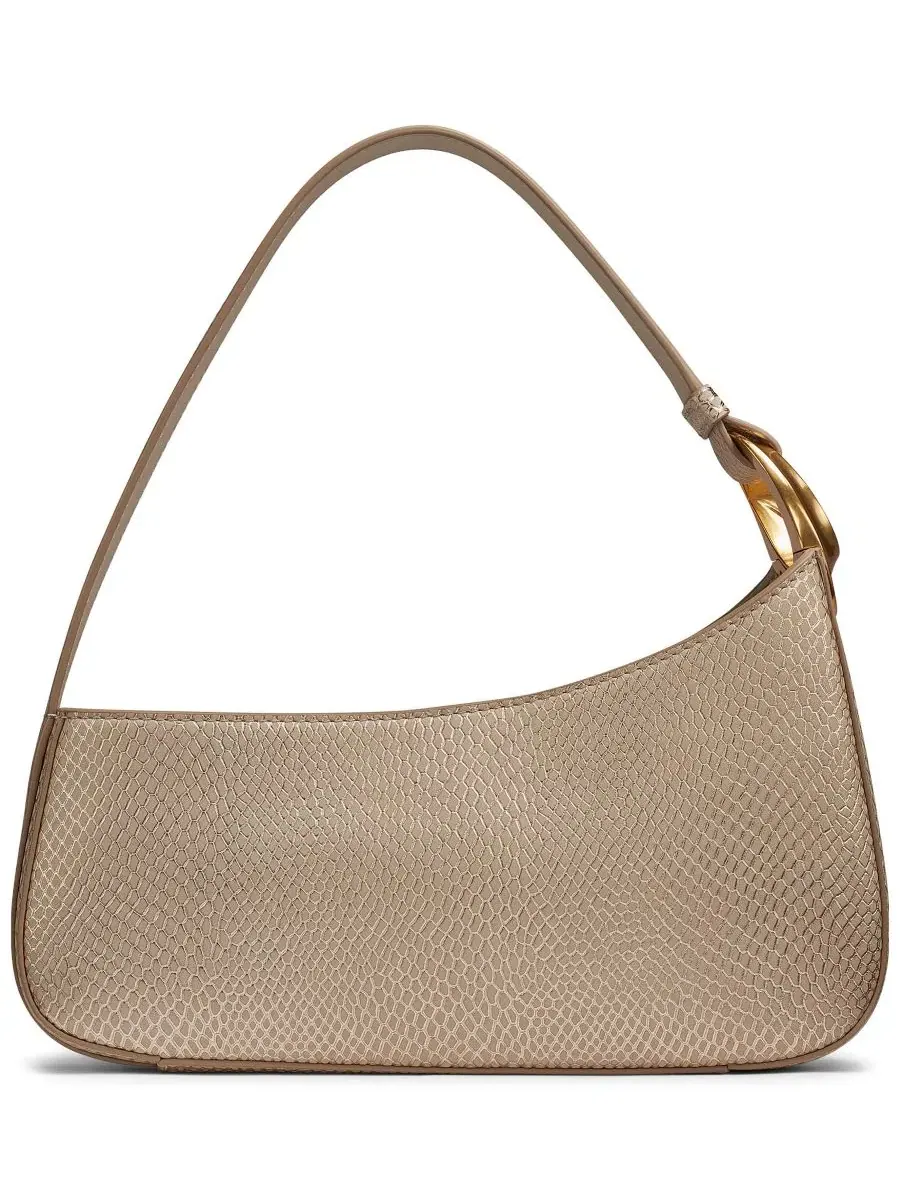 Сумка через плечо Jersey Small Snake Donna Karan New York — изображение 2 из 6, золотистый