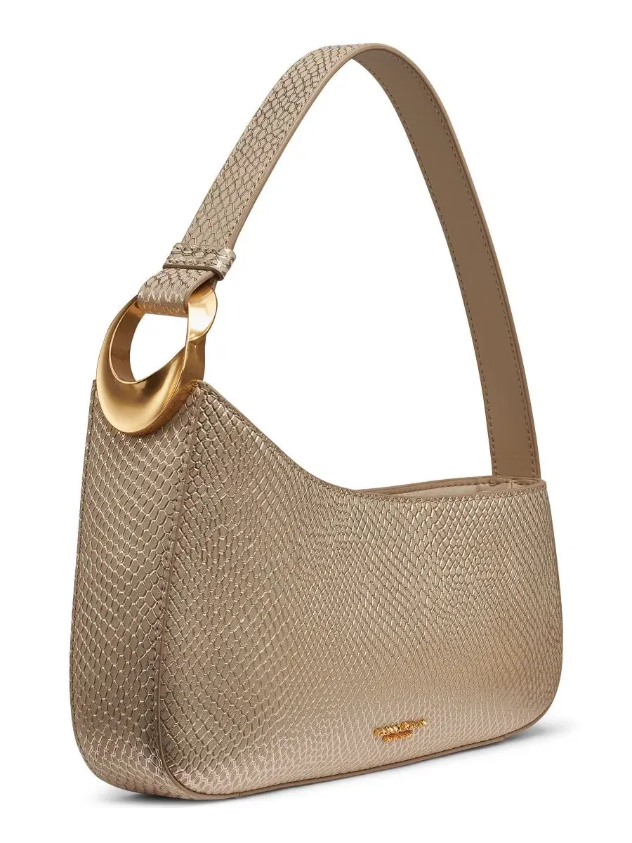 Сумка через плечо Jersey Small Snake Donna Karan New York — изображение 3 из 6, золотистый