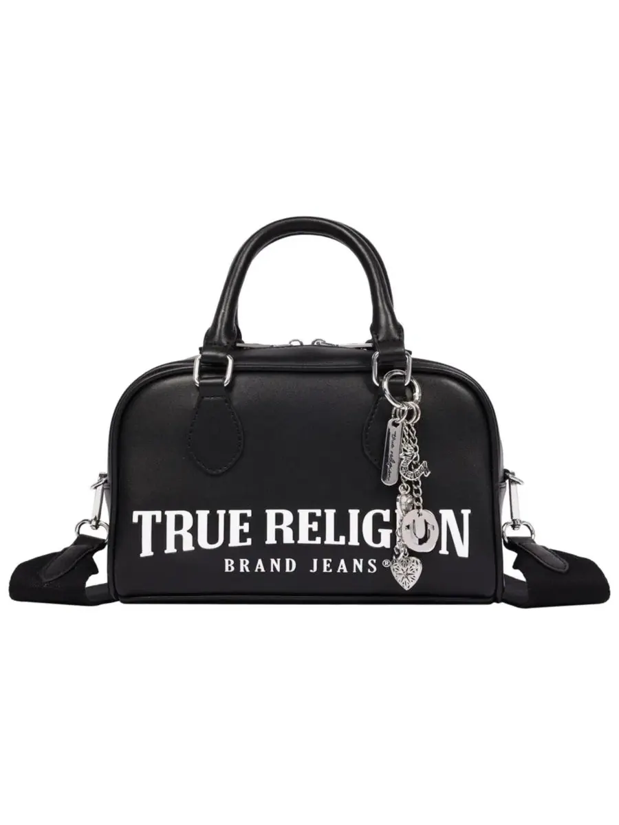 Сумка-саквояж с логотипом Bombe и подвеской True Religion — изображение 1 из 6, черный