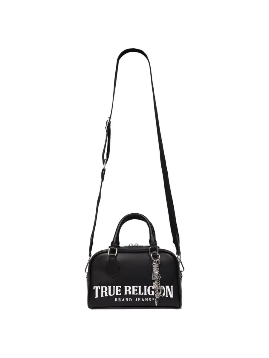 Сумка-саквояж с логотипом Bombe и подвеской True Religion — изображение 5 из 6, черный