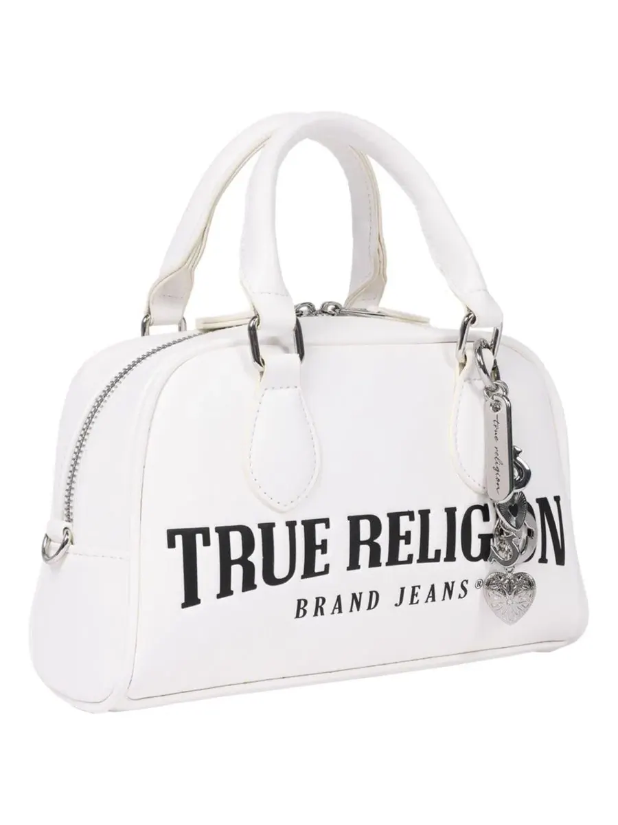 Сумка-саквояж с логотипом Bombe и подвеской True Religion — изображение 2 из 6, белый