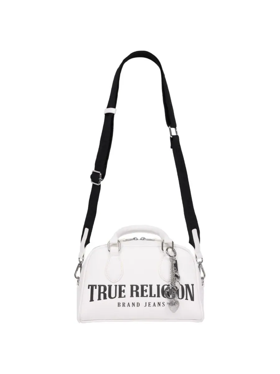 Сумка-саквояж с логотипом Bombe и подвеской True Religion — изображение 5 из 6, белый